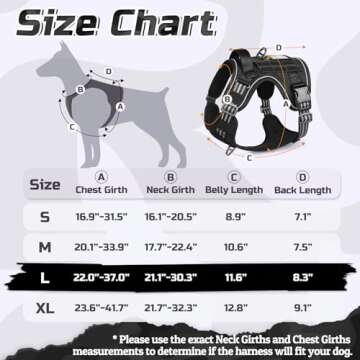High-Performance Tactical Dog Harness for Large Dogs