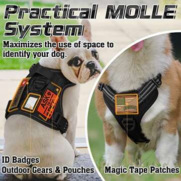 High-Performance Tactical Dog Harness for Large Dogs