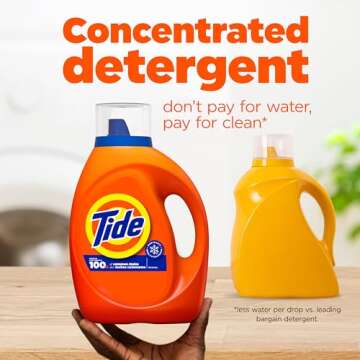 Tide Laundry Detergent Liquid, 100 Loads - Fresh Clean