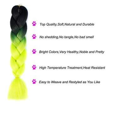 Bold MSCHARM Ombre Braiding Hair Extensions for Women