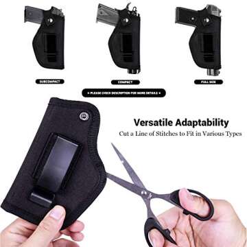 Gun Holsters for Men/Women, 380 Holster for Pistol Holster, Universal Airsoft Right/Left, IWB/OWB 9m...