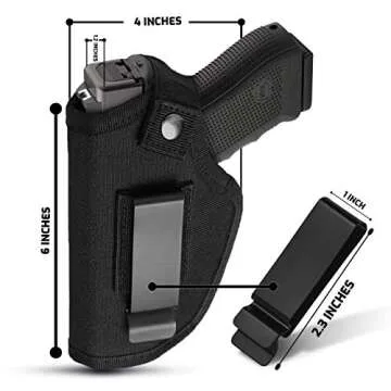 Gun Holsters for Men/Women, 380 Holster for Pistol Holster, Universal Airsoft Right/Left, IWB/OWB 9mm Holsters for Concealed Carry, Fits Glock, M&P Shield & Similar Handgun