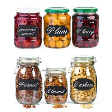 Mr. Pen Chalkboard Labels - 100pc Assorted Shapes & Marker