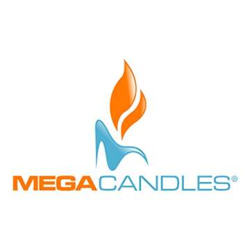 Mega Candles 1 pc Unscented Black Square Pillar Candle, Hand Poured Premium Wax Candles 3 Inch x 9 Inch, Home Décor, Wedding Receptions, Baby Showers, Birthdays, Celebrations, Party Favors & More