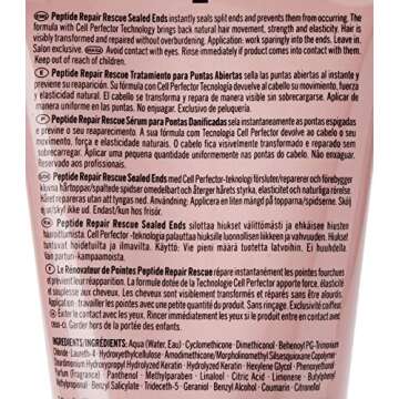 Schwarzkopf Professional BONACURE Peptide Repair Rescue Sealed Ends Hair Tips Fluid, 150ml