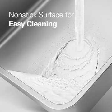 Zarler Stainless Steel Litter Box with Lid, Extra Large Cat Litter Box, XL Large Metal Litter Box fo...