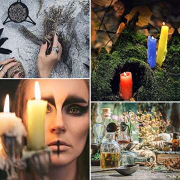 61 Pcs Witchcraft Supplies Kit for Beginners & Witches