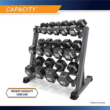 Marcy 3-Tier Dumbbell Rack for Easy Home Gym Storage