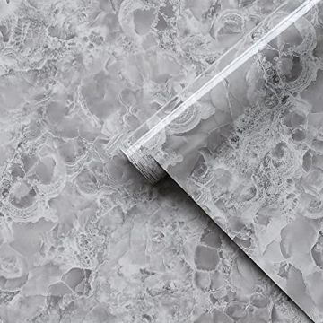 Eddith Counter Top Contact Paper Peel and Stick Waterproof Wallpeper for Bathroom 15.74”×118” K...