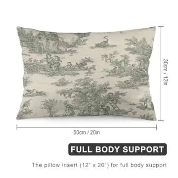 French Country Vintage French Jouy Blue And White Vintage Floral Chinoiserie Flower Pillow Covers De...