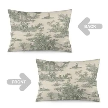 Vintage Floral Chinoiserie Pillow Covers for Home