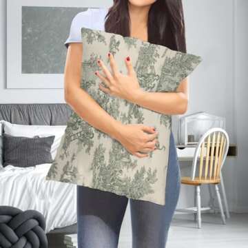 Vintage Floral Chinoiserie Pillow Covers for Home