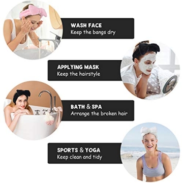 Buy SINLAND Ultra Soft Spa Facial Headbands for Makeup