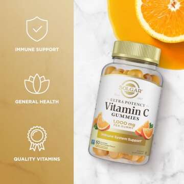 Solgar Vitamin C Gummies 1000mg Vegan Immune Support