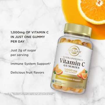 Solgar Vitamin C Gummies 1000mg Vegan Immune Support