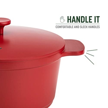 Goodful 4.7-Quart Nonstick Dutch Oven in Crimson Red
