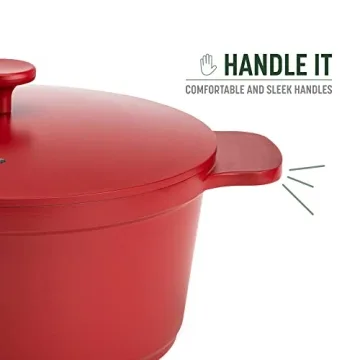 Goodful 4.7-Quart Nonstick Dutch Oven in Crimson Red