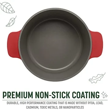 Goodful 4.7-Quart Nonstick Dutch Oven in Crimson Red