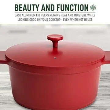 Goodful 4.7-Quart Nonstick Dutch Oven in Crimson Red