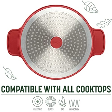 Goodful 4.7-Quart Nonstick Dutch Oven in Crimson Red