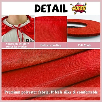 D.Q.Z Superhero Capes for Men Women - Costume Party Gear