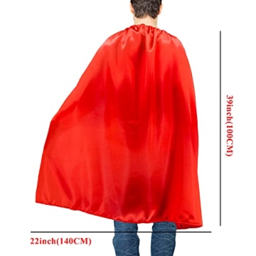D.Q.Z Superhero Capes for Men Women - Costume Party Gear