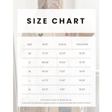 TIQOJE Women's Casual Dressy Cardigan Sweaters Half Sleeve Open Front Button Down knit Cherry Cardigans(Beige-S)