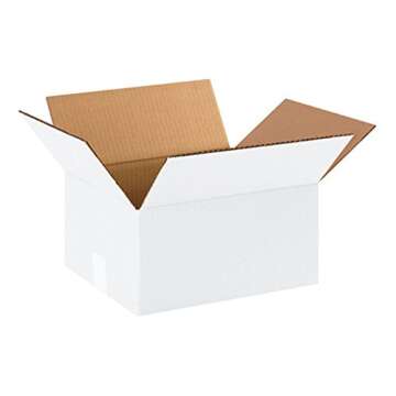 AVIDITI White Shipping Boxes - Durable 25 Pack for Shipping & Storage Solutions