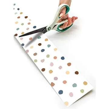 Teacher Created Resources Everyone is Welcome Painted Dots Straight Rolled Border Trim (TCR8912)