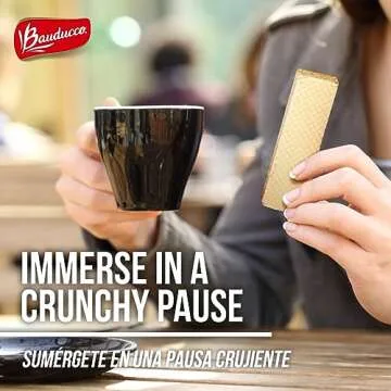 Bauducco Peanut Butter Wafers - Light & Crispy Cookies