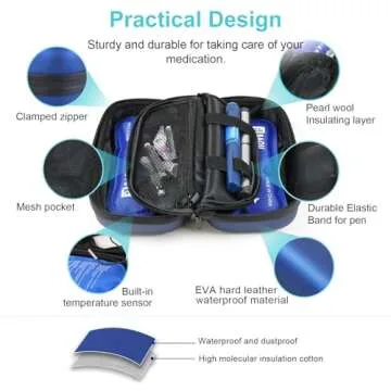 Gosemai Insulin Cooler Case with Temperature Display