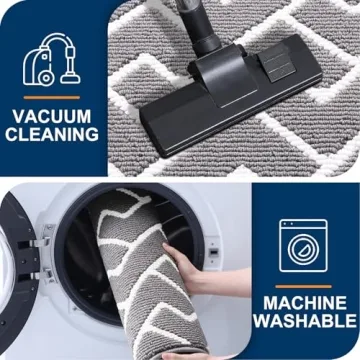 Stylish OLANLY Front Door Mat - Non-Slip & Dirt Resistant