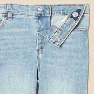 Amazon Essentials x Sofia Grainge Toddler Boys' Straight Fit Jeans, Light Indigo Wash, 2T