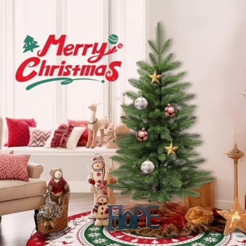 3FT Mini Christmas Tree for Small Spaces and Holiday Joy