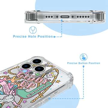 LMA Western Retro Cowgirl Phone Case for iPhone 13 Pro