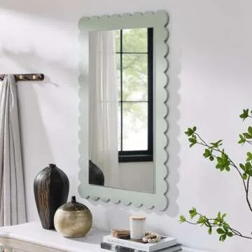 Modway Emmeline Scalloped Rectangle Mirror - Modern Design