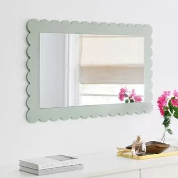 Modway Emmeline Scalloped Rectangle Mirror - Modern Design