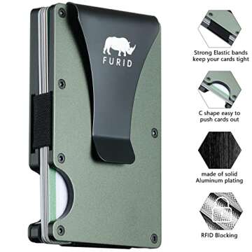 furid Airtag Wallet Men: Wallet with Airtag Holder - Air Tag Wallet