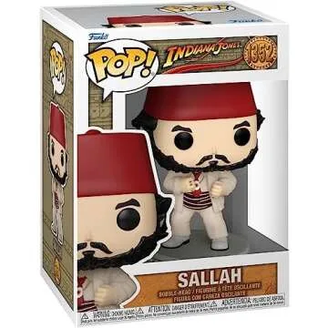 POP Indiana Jones and The Last Crusade - Sallah Funko Vinyl Figure (Bundled with Compatible Box Protector Case), Multicolor, 3.75 inches