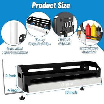 Griddle Caddy for Blackstone Griddles 17"/22"/28"/36"/Prep Cart, Space Saving Blackstone Griddle Acc...