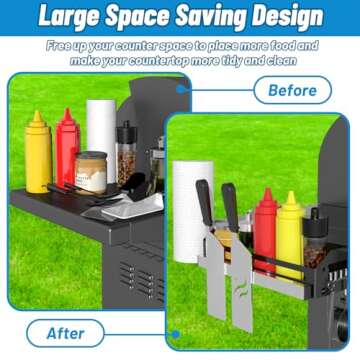 Griddle Caddy for Blackstone Griddles: Space Saving BBQ Accessory