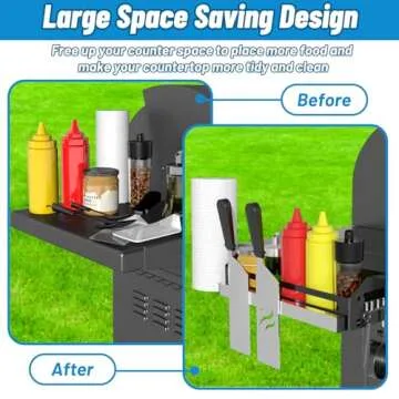 Griddle Caddy for Blackstone Griddles: Space Saving BBQ Accessory