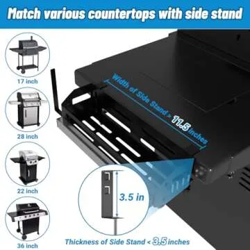 Griddle Caddy for Blackstone Griddles: Space Saving BBQ Accessory