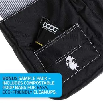 DOOG Shoulder Bag in Black - Perfect for Dog Walks