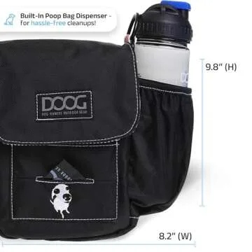 DOOG Shoulder Bag in Black - Perfect for Dog Walks