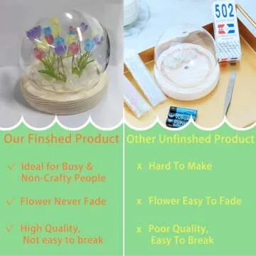 Alicacho Valentines Day Gifts for Her, BirthdayGifts for Women, Tulip Lamp Night Light forBedroom Decor, Flower Night Light Lamp-Color-Mixed