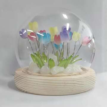 Alicacho Valentines Day Gifts for Her, BirthdayGifts for Women, Tulip Lamp Night Light forBedroom Decor, Flower Night Light Lamp-Color-Mixed