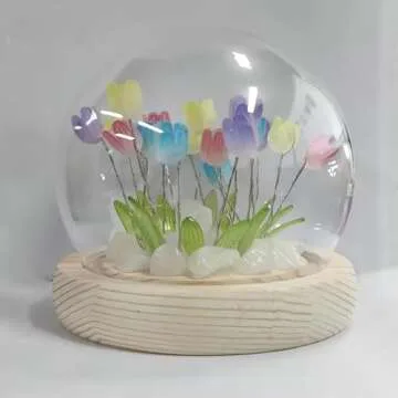 Alicacho Valentines Day Gifts for Her, BirthdayGifts for Women, Tulip Lamp Night Light forBedroom Decor, Flower Night Light Lamp-Color-Mixed