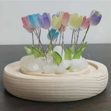 Alicacho Valentines Day Gifts for Her, BirthdayGifts for Women, Tulip Lamp Night Light forBedroom Decor, Flower Night Light Lamp-Color-Mixed