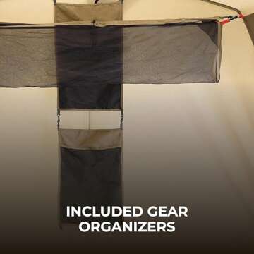 TETON Sports Mesa 10 Canvas Tent; 6 Person Family Camping Tent, Room with a View